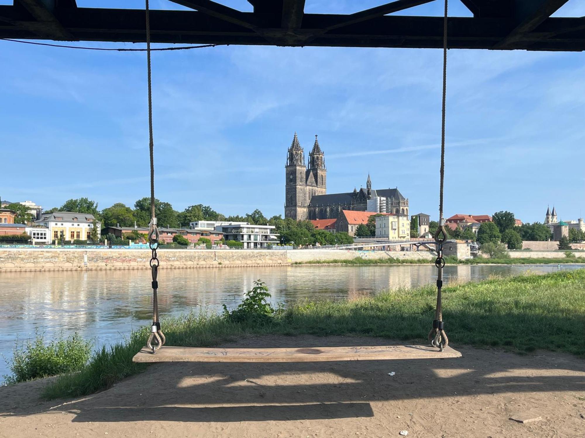 Elbidyll Lejlighed Magdeburg Eksteriør billede
